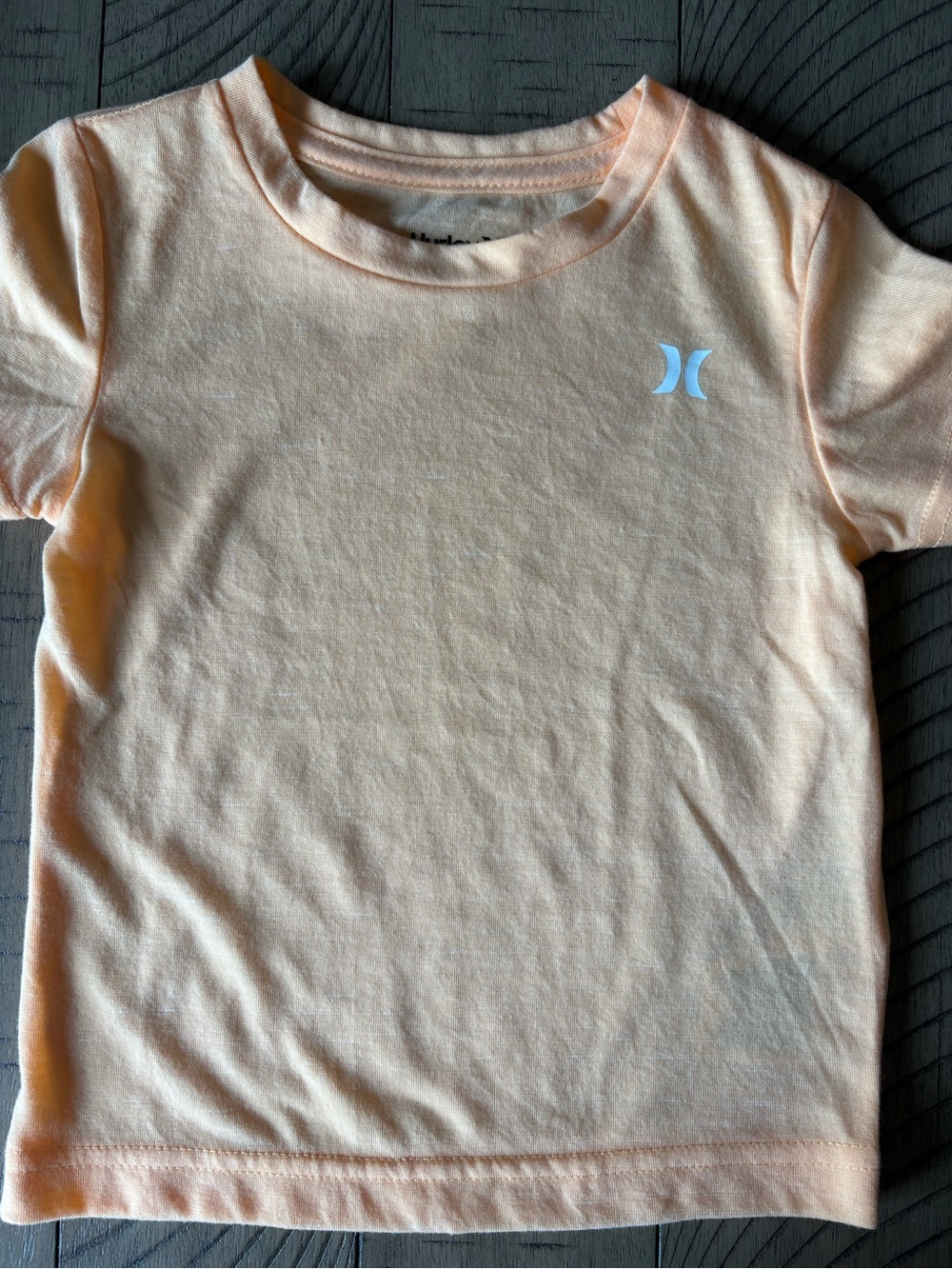 Hurley Light Peach Short Sleeve Toddler  Tee